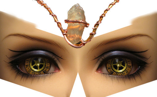 Atlantean 3rd Eye Akashic Copper Crown | AQUAMARINE 003