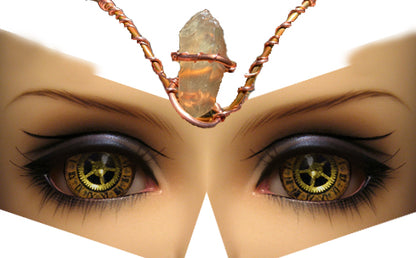 Atlantean 3rd Eye Akashic Copper Crown | TOPAZ 002