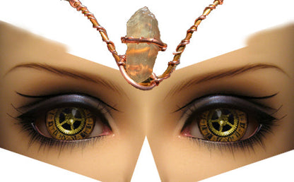 Atlantean 3rd Eye Akashic Copper Crown | AQUAMARINE 001