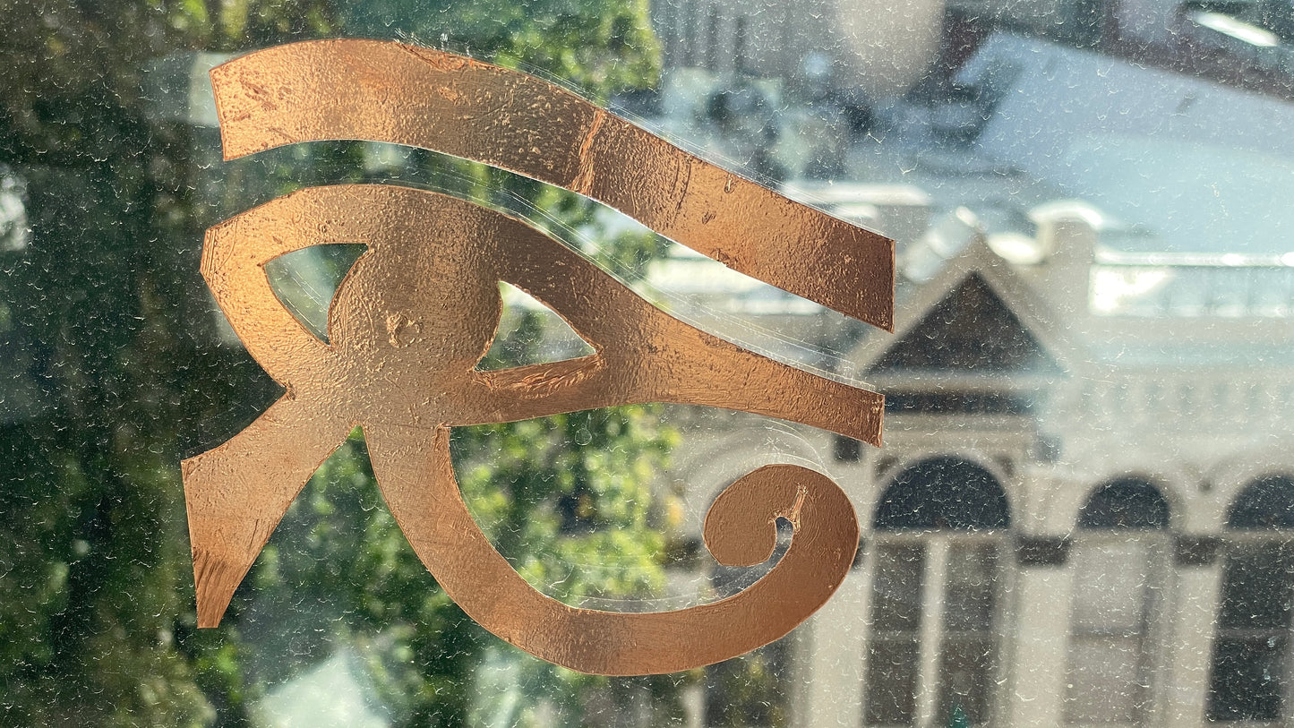 EYE OF HORUS | Copper Window Decals