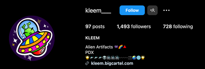 KLEEM | Water Bottle Sticker